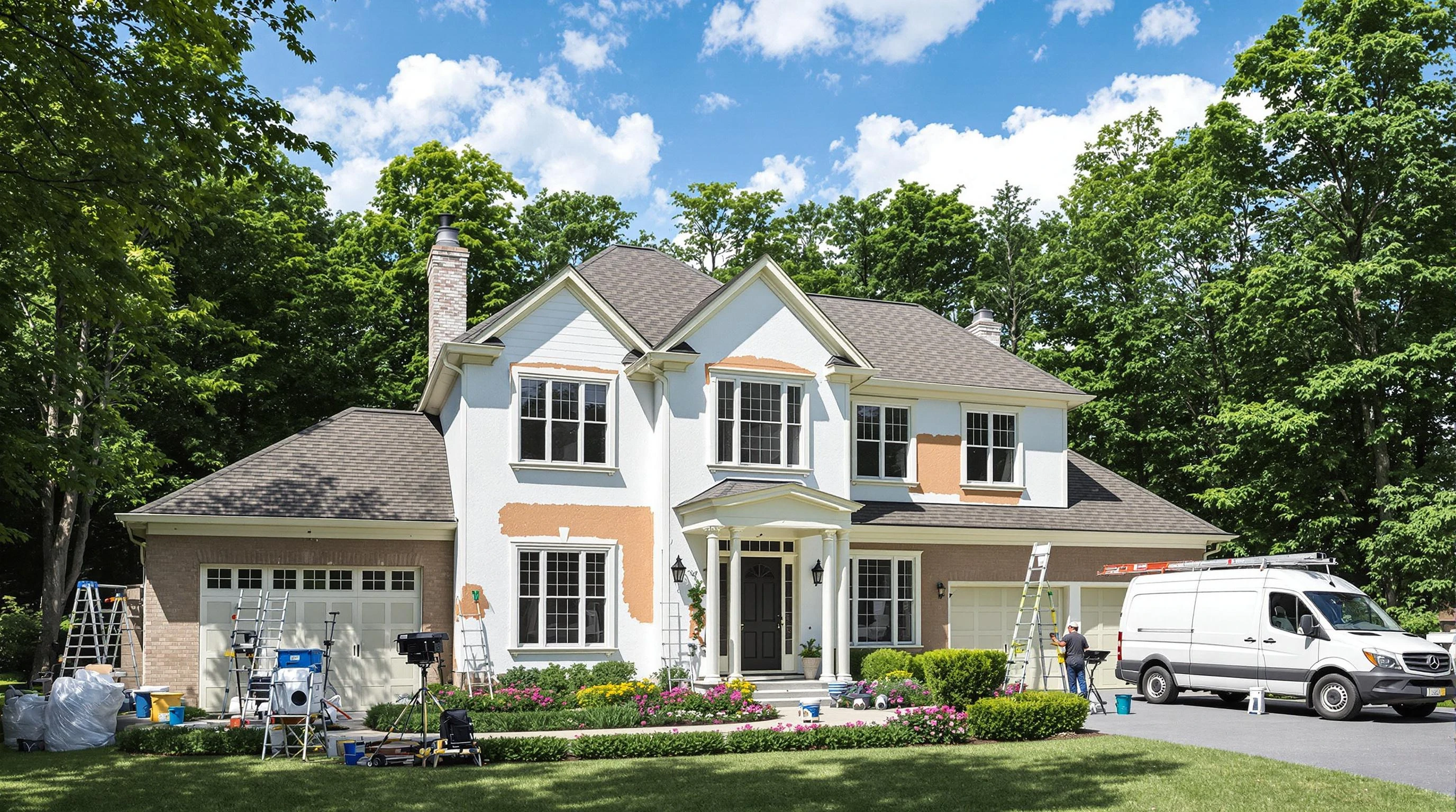 Garfield Heights House Painters painting crew working in Maple Heights, OH